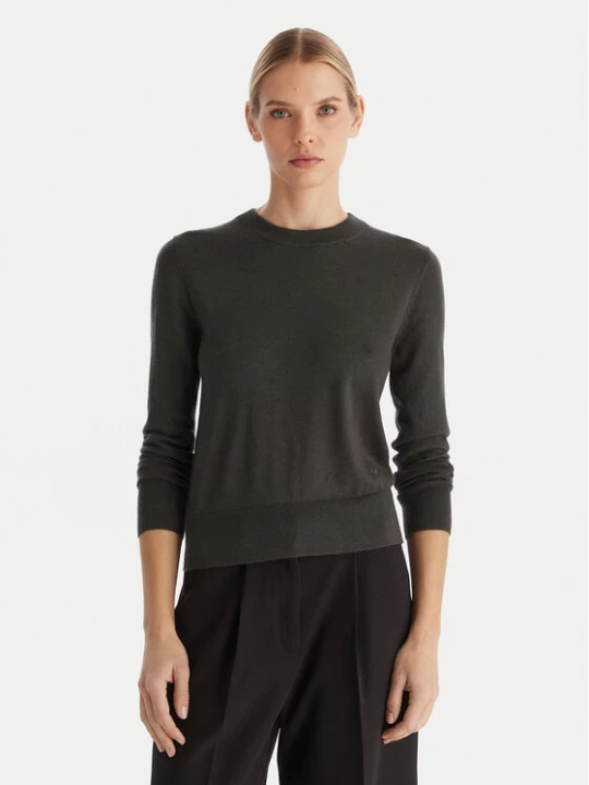 Zdjęcie produktu Calvin Klein Sweter LV044D370G Szary Regular Fit