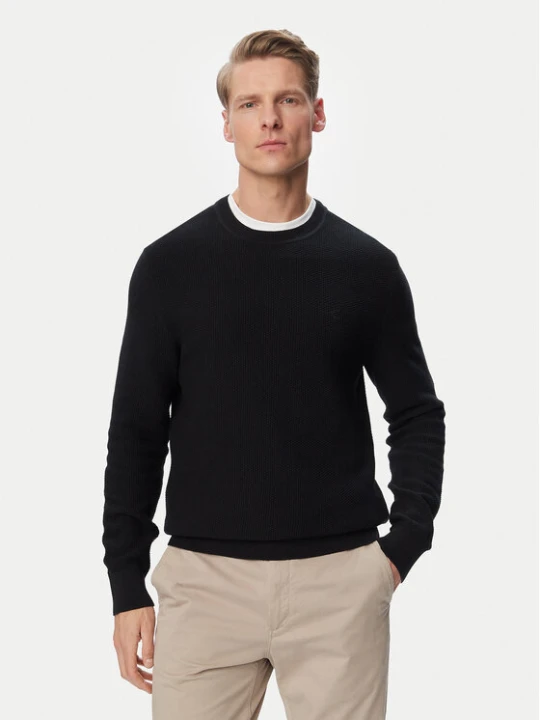 Zdjęcie produktu Calvin Klein Sweter LV04LF304G Czarny Regular Fit