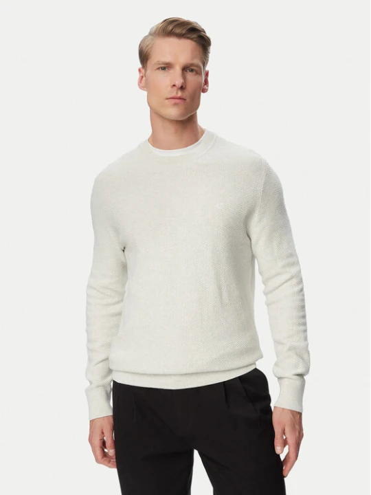 Zdjęcie produktu Calvin Klein Sweter LV04LF304G Szary Regular Fit