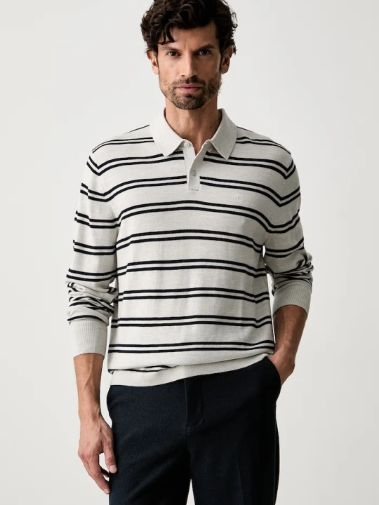 Zdjęcie produktu Calvin Klein sweter męski wełniany szary