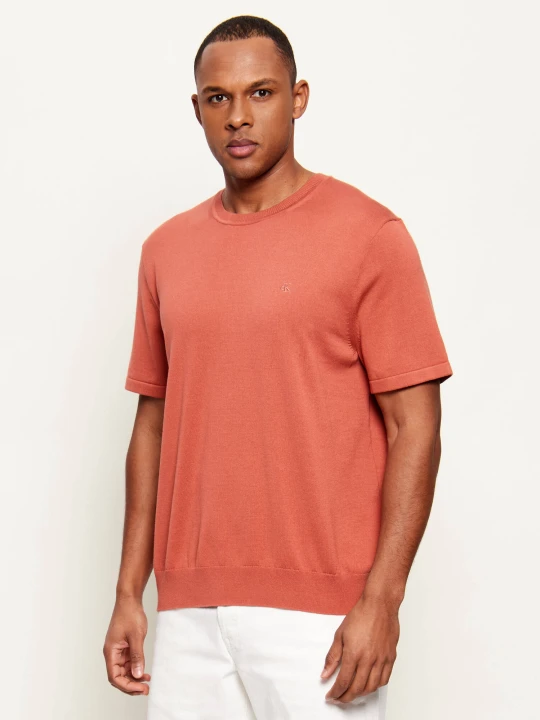 Zdjęcie produktu Calvin Klein Sweter | Regular Fit pomarańczowy