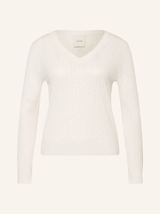 Zdjęcie produktu Calvin Klein Sweter weiss KREMOWY
