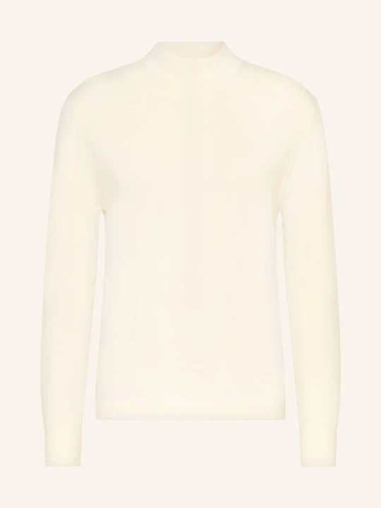 Zdjęcie produktu Calvin Klein Sweter Z Wełny Merynosowej weiss KREMOWY