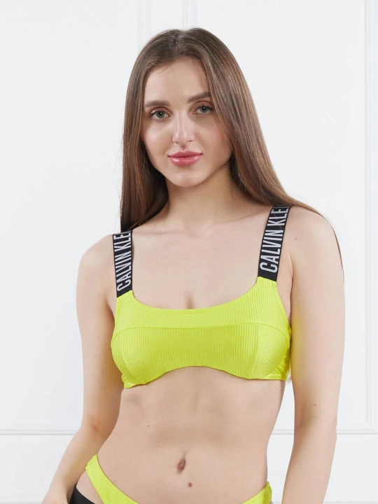 Zdjęcie produktu Calvin Klein Swimwear Góra od bikini INTENSE POWER limonkowy