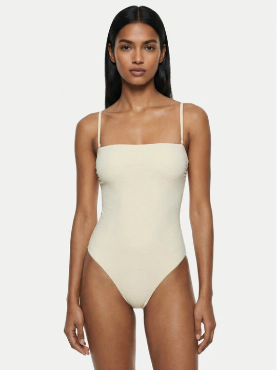 Zdjęcie produktu Calvin Klein Swimwear Strój kąpielowy LV00Q62709 Écru Kremowy