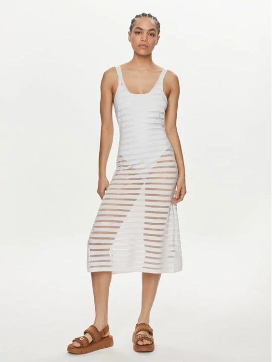 Zdjęcie produktu Calvin Klein Swimwear Sukienka plażowa KW0KW02464 Biały Regular Fit