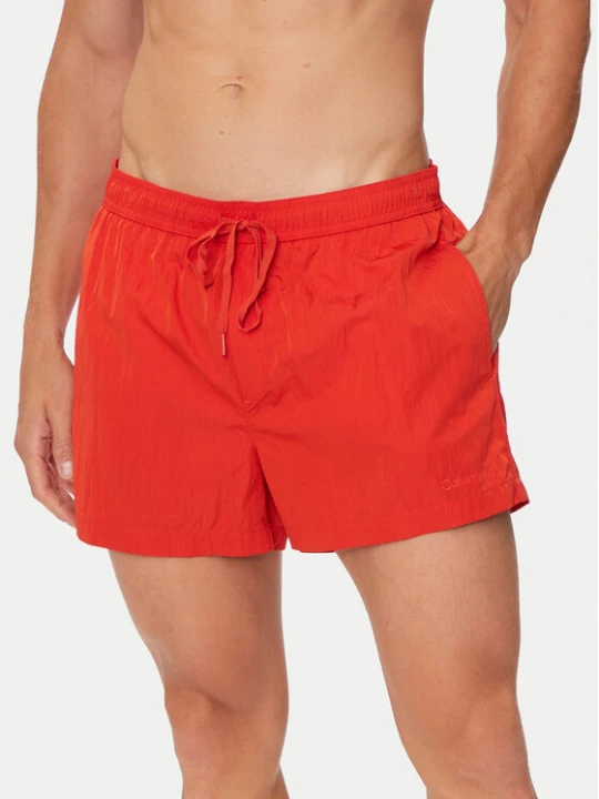 Zdjęcie produktu Calvin Klein Swimwear Szorty kąpielowe KM0KM01048 Czerwony Regular Fit