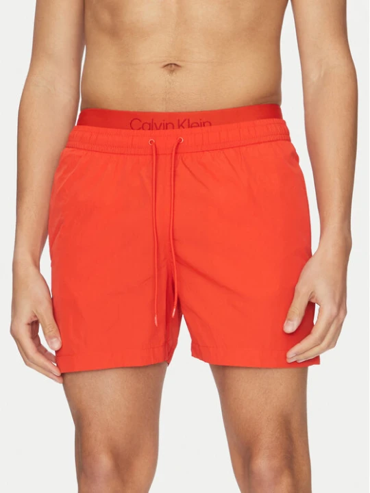 Zdjęcie produktu Calvin Klein Swimwear Szorty kąpielowe KM0KM01104 Czerwony Regular Fit