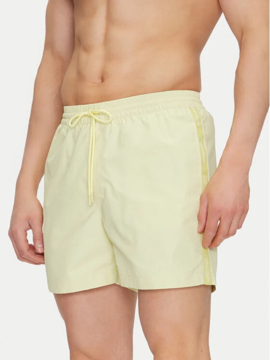 Zdjęcie produktu Calvin Klein Swimwear Szorty kąpielowe KM0KM01109 Żółty Regular Fit
