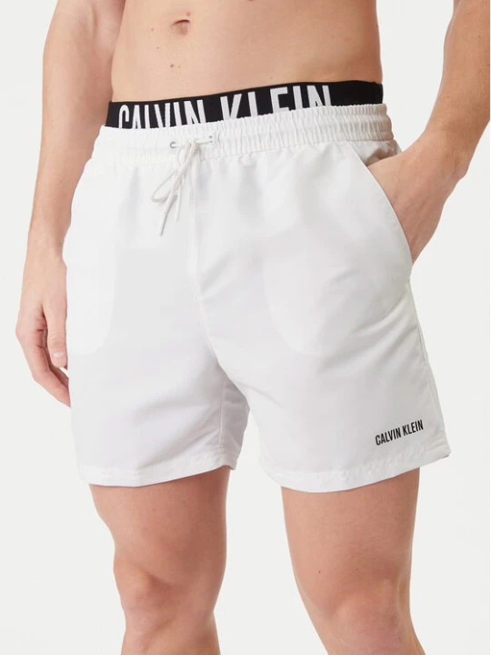 Zdjęcie produktu Calvin Klein Swimwear Szorty kąpielowe LV00N61015 Biały Regular Fit
