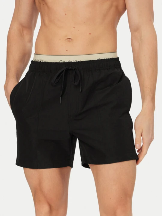 Zdjęcie produktu Calvin Klein Swimwear Szorty kąpielowe LV00N61017 Czarny Regular Fit