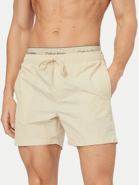 Zdjęcie produktu Calvin Klein Swimwear Szorty kąpielowe LV00N61017 Szary Regular Fit