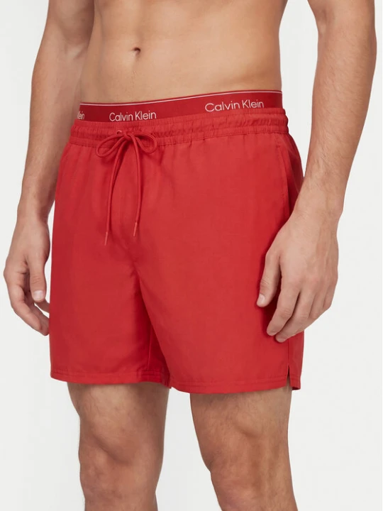 Zdjęcie produktu Calvin Klein Swimwear Szorty kąpielowe LV00N61024 Czerwony Regular Fit