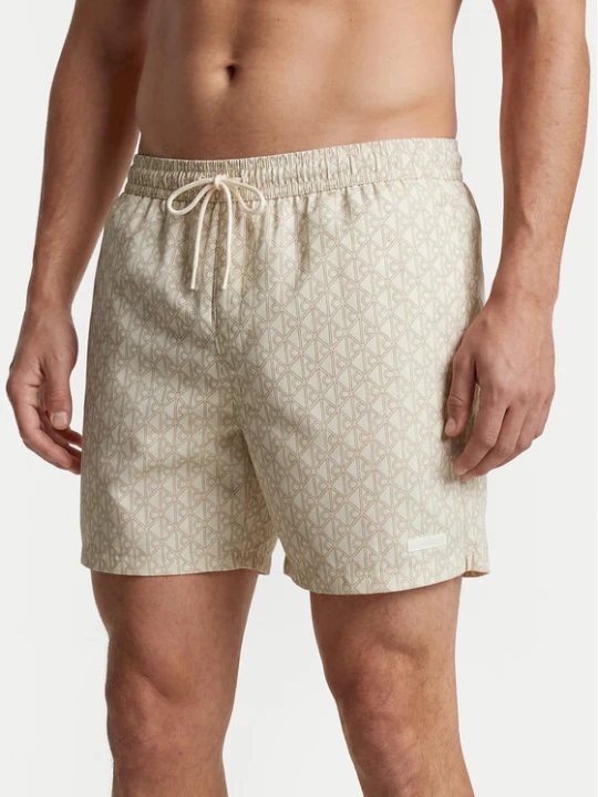 Zdjęcie produktu Calvin Klein Swimwear Szorty kąpielowe LV00N61027 Écru Kremowy