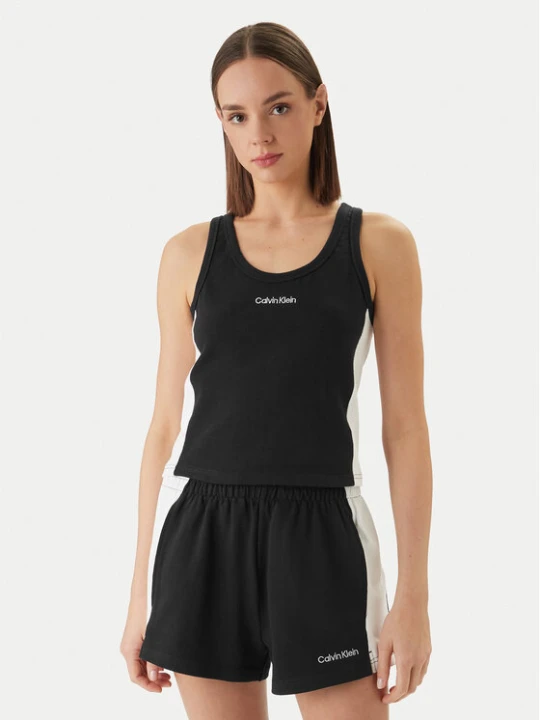 Zdjęcie produktu Calvin Klein Swimwear Top LV00Q61152 Czarny Slim Fit