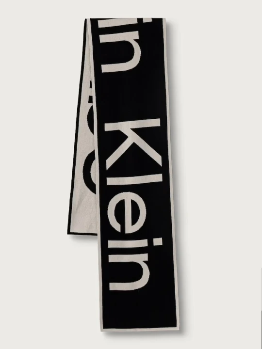 Zdjęcie produktu Calvin Klein szalik damski z bawełną czarny