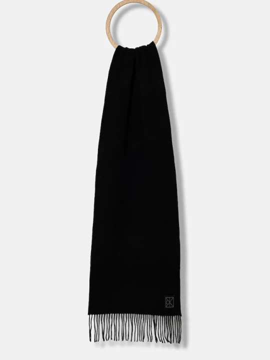 Zdjęcie produktu Calvin Klein szalik wełniany czarny