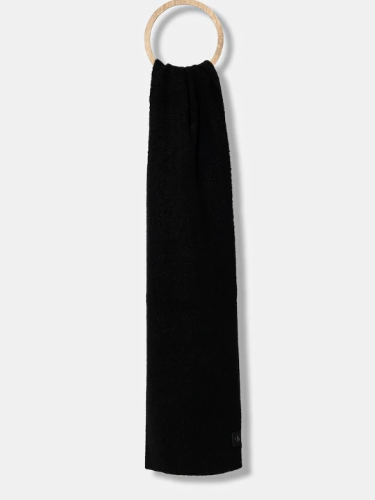 Zdjęcie produktu Calvin Klein szalik z wełną czarny