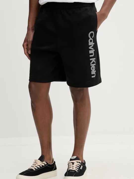 Zdjęcie produktu Calvin Klein szorty dresowe męskie bawełniane czarny