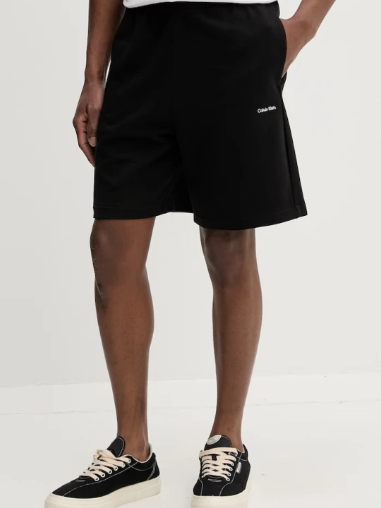Zdjęcie produktu Calvin Klein szorty dresowe męskie bawełniane czarny