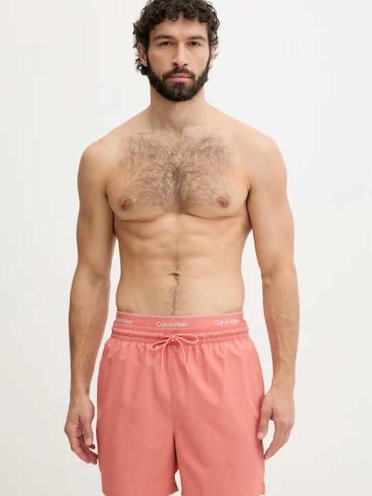 Zdjęcie produktu Calvin Klein szorty kąpielowe męskie pomarańczowy