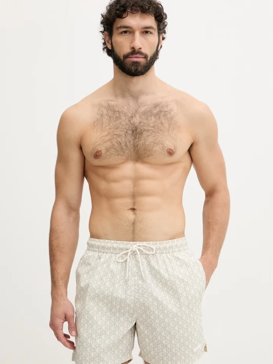 Zdjęcie produktu Calvin Klein szorty kąpielowe męskie beżowy