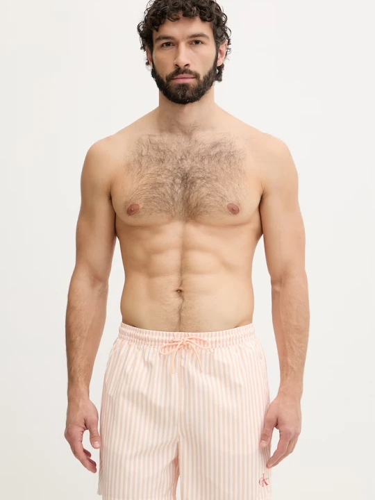 Zdjęcie produktu Calvin Klein szorty kąpielowe męskie pomarańczowy