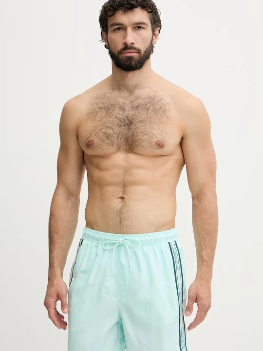 Zdjęcie produktu Calvin Klein szorty kąpielowe męskie turkusowy