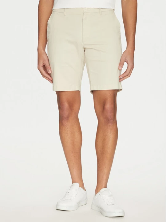 Zdjęcie produktu Calvin Klein Szorty materiałowe Modern Twill K10K114063 Beżowy Slim Fit
