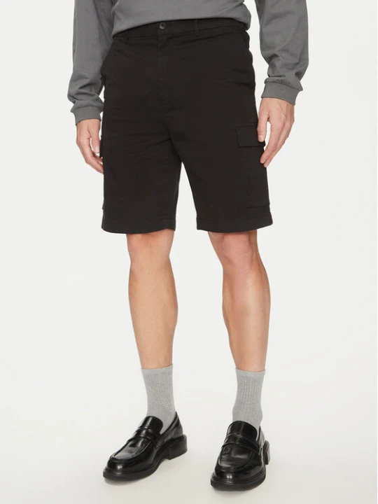 Zdjęcie produktu Calvin Klein Szorty materiałowe Modern Twill K10K114067 Czarny Regular Fit
