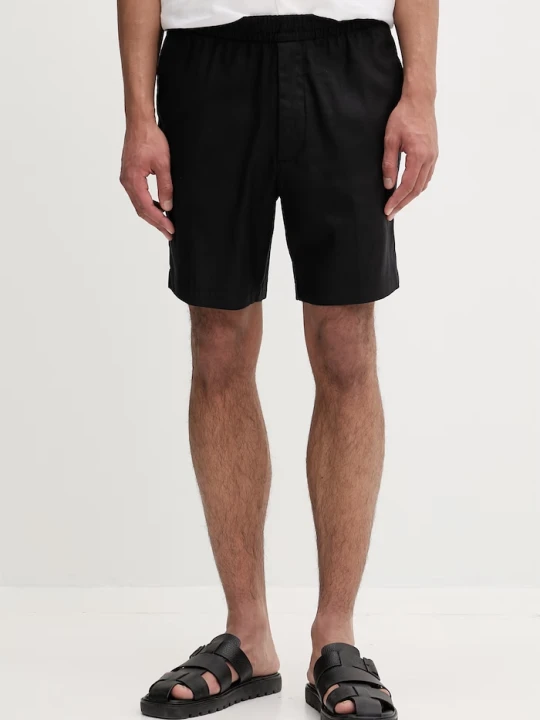 Zdjęcie produktu Calvin Klein szorty męskie z lnem czarny