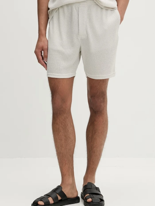 Zdjęcie produktu Calvin Klein szorty męskie z wiskozą beżowy