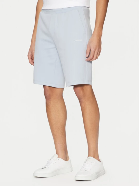 Zdjęcie produktu Calvin Klein Szorty sportowe Micro Logo K10K111208 Niebieski Regular Fit