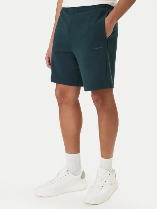 Zdjęcie produktu Calvin Klein Szorty sportowe Nano Logo LV04LF244G Zielony Regular Fit