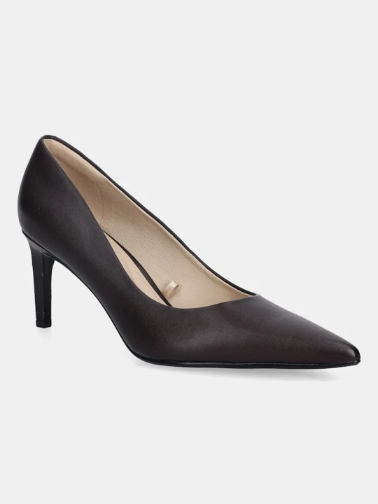 Zdjęcie produktu Calvin Klein szpilki skórzane ESS STILETTO 70 bordowy