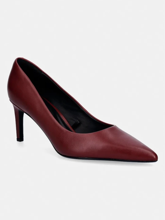 Zdjęcie produktu Calvin Klein szpilki skórzane ESS STILETTO 70 czerwony