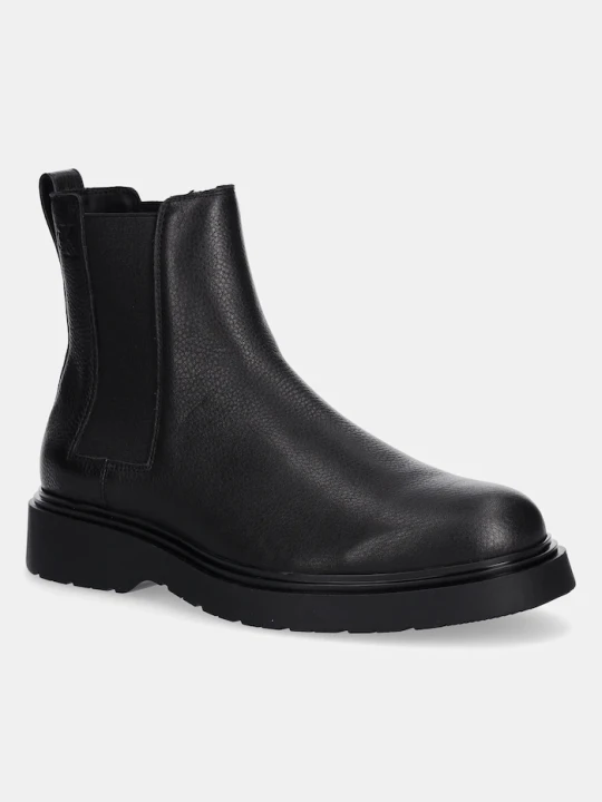 Zdjęcie produktu Calvin Klein sztyblety skórzane COMBAT ESS CHELSEA BOOT LTH czarny