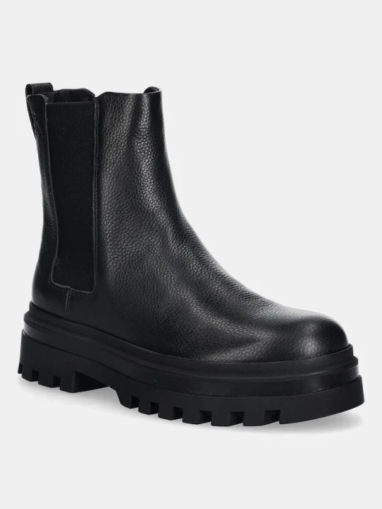 Zdjęcie produktu Calvin Klein sztyblety skórzane LUGGED CHELSEA BOOT HIGH LTH czarny