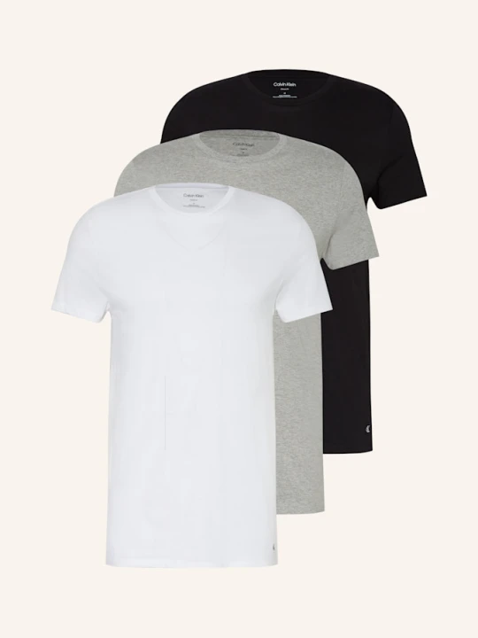 Zdjęcie produktu Calvin Klein T-Shirt 100% Cotton, 3 Szt. grau