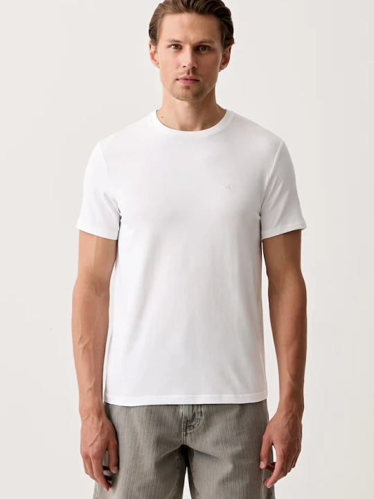 Zdjęcie produktu Calvin Klein T-shirt męski bawełniany z elastanem 2-pack czarny