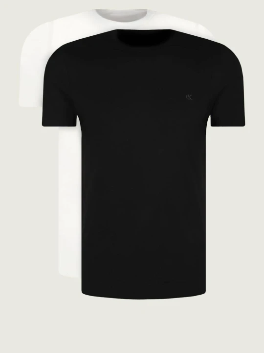 Zdjęcie produktu Calvin Klein T-shirt 2-pack | Slim Fit | stretch czarny