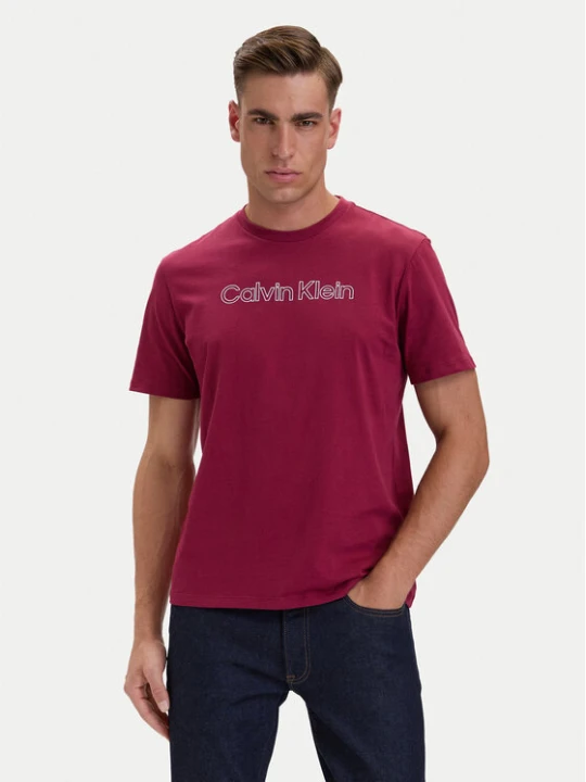 Zdjęcie produktu Calvin Klein T-Shirt 30s Logo Graphic LV04LH800G Różowy ciemny Regular Fit