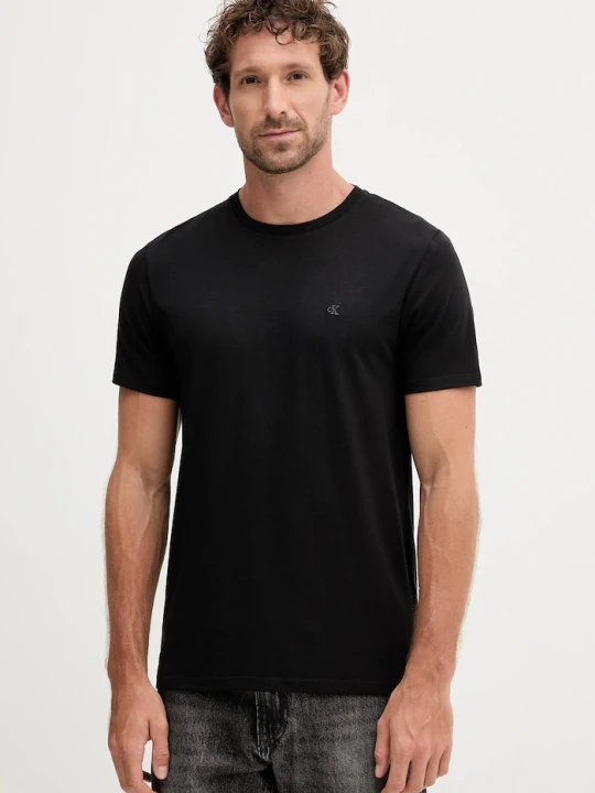 Zdjęcie produktu Calvin Klein T-shirt męski bawełniany z elastanem czarny