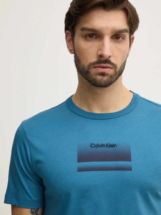 Zdjęcie produktu Calvin Klein t-shirt turkusowy
