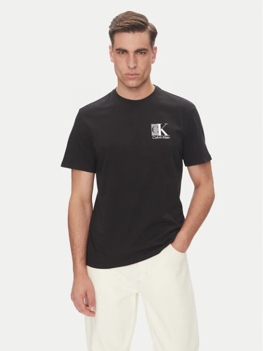 Zdjęcie produktu Calvin Klein T-Shirt Abstract Graphic LV04RC853G Czarny Regular Fit