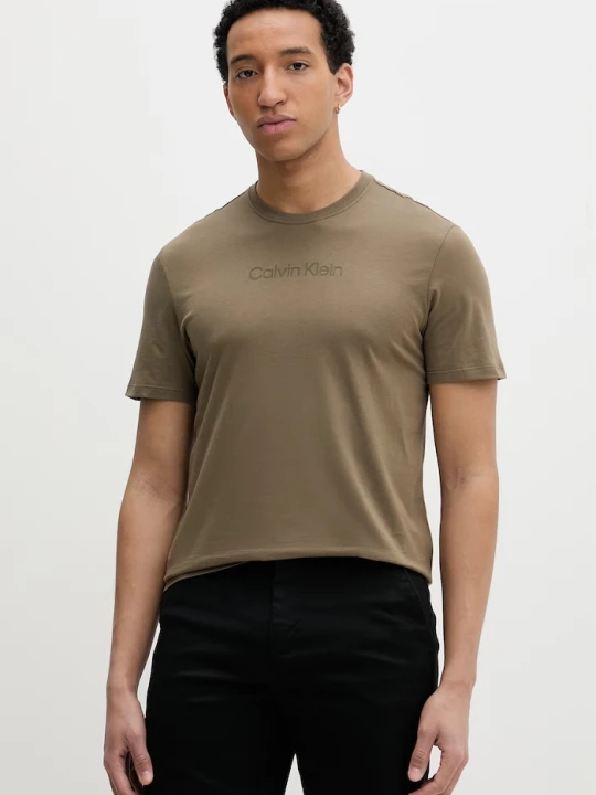 Zdjęcie produktu Calvin Klein T-shirt basic męski bawełniany zielony