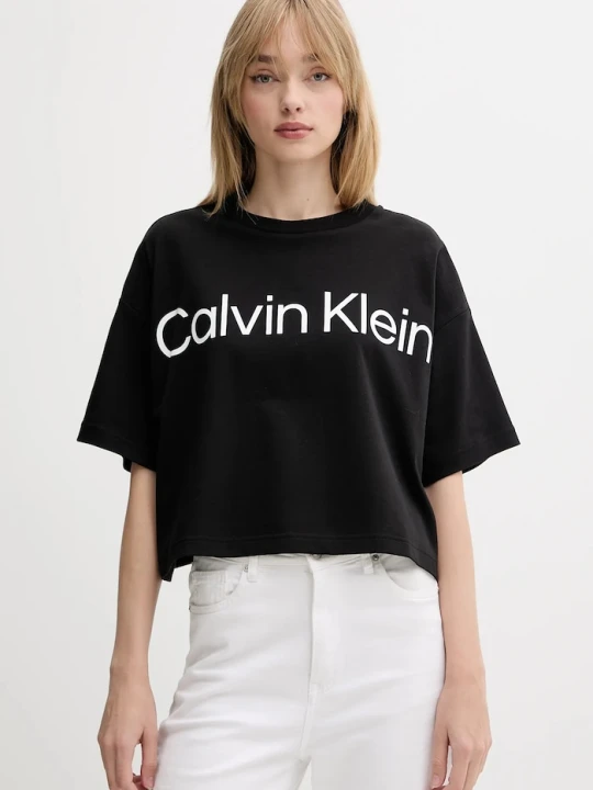 Zdjęcie produktu Calvin Klein t-shirt bawełniany czarny