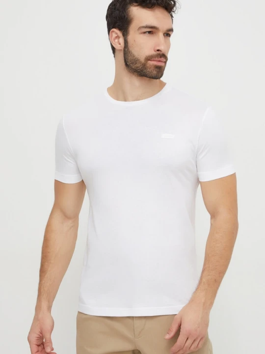 Zdjęcie produktu Calvin Klein t-shirt bawełniany biały