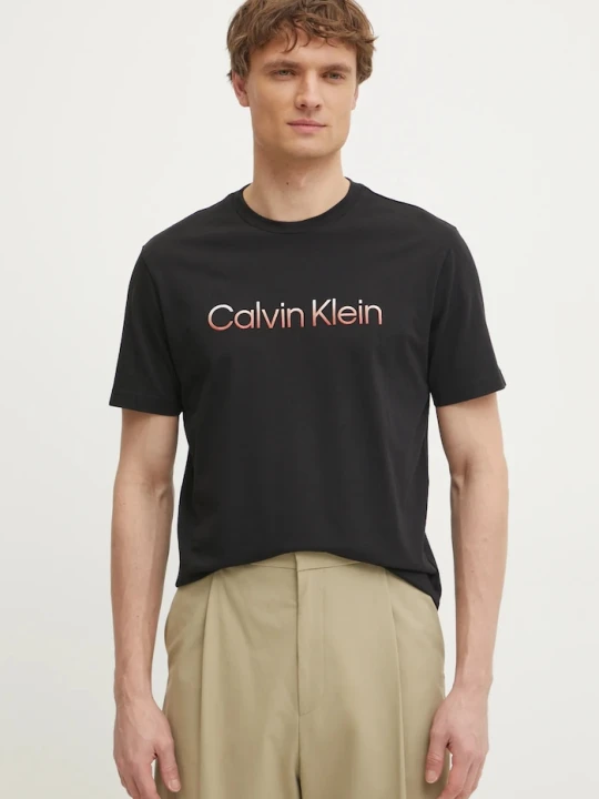 Zdjęcie produktu Calvin Klein t-shirt bawełniany czarny