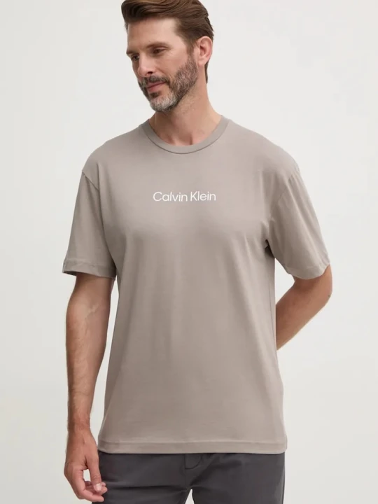 Zdjęcie produktu Calvin Klein t-shirt bawełniany szary